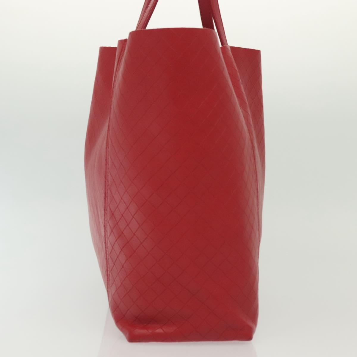 Bottega Veneta Intrecciomirage Tote Leather Red Leather Tote Bag Bag