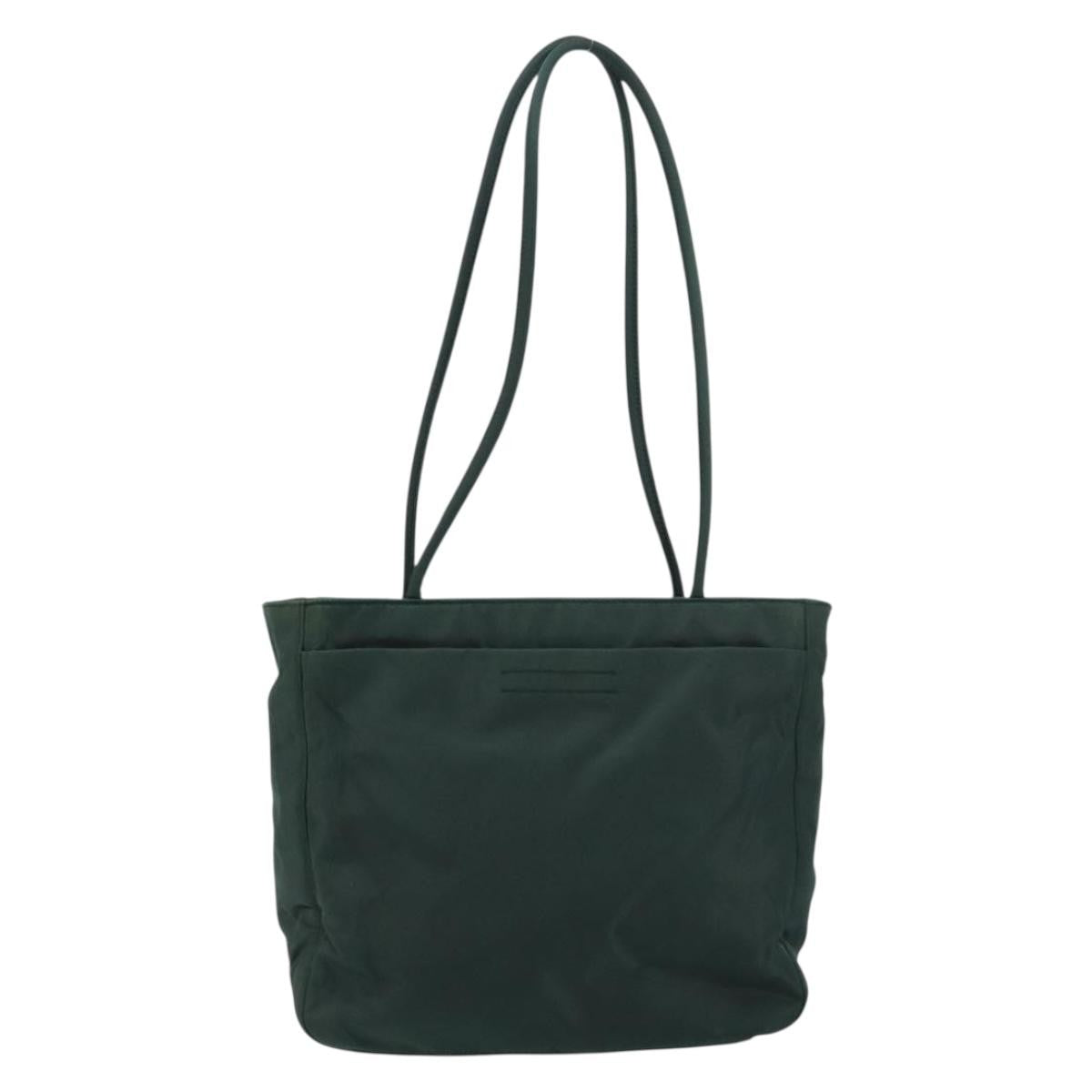 Prada Vintage Tote Tessuto Khaki Nylon Tote Bag Bag