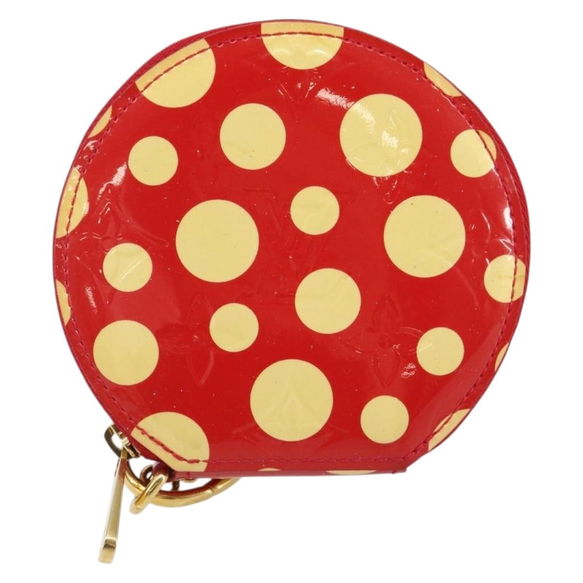 Louis Vuitton Boite Chapeau Coin Purse Patent Leather Red Patent_Leather Wallets Accessory