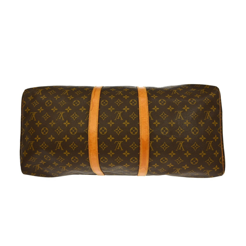 Louis Vuitton Keepall Bag Monogram Canvas Brown Canvas Travel Bag