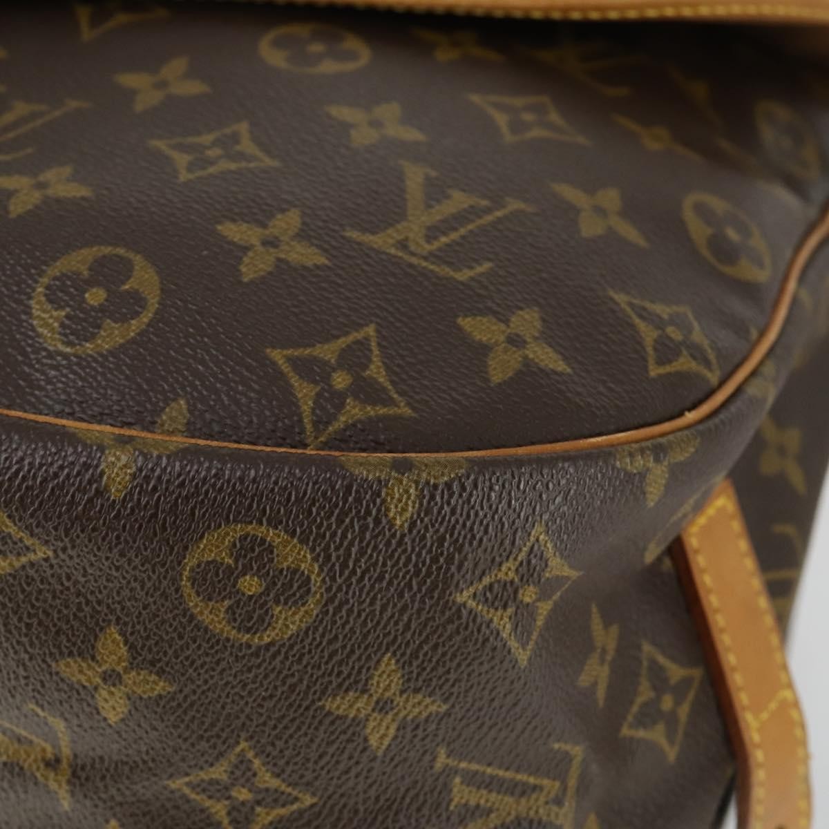 Louis Vuitton Saumur Handbag Monogram Canvas Brown Canvas Shoulder Bag
