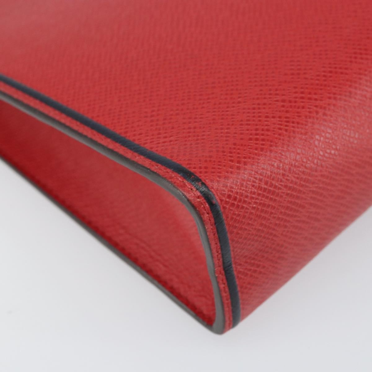 Louis Vuitton Pochette Voyage Taiga Leather Red Leather Clutche & Pouche Bag