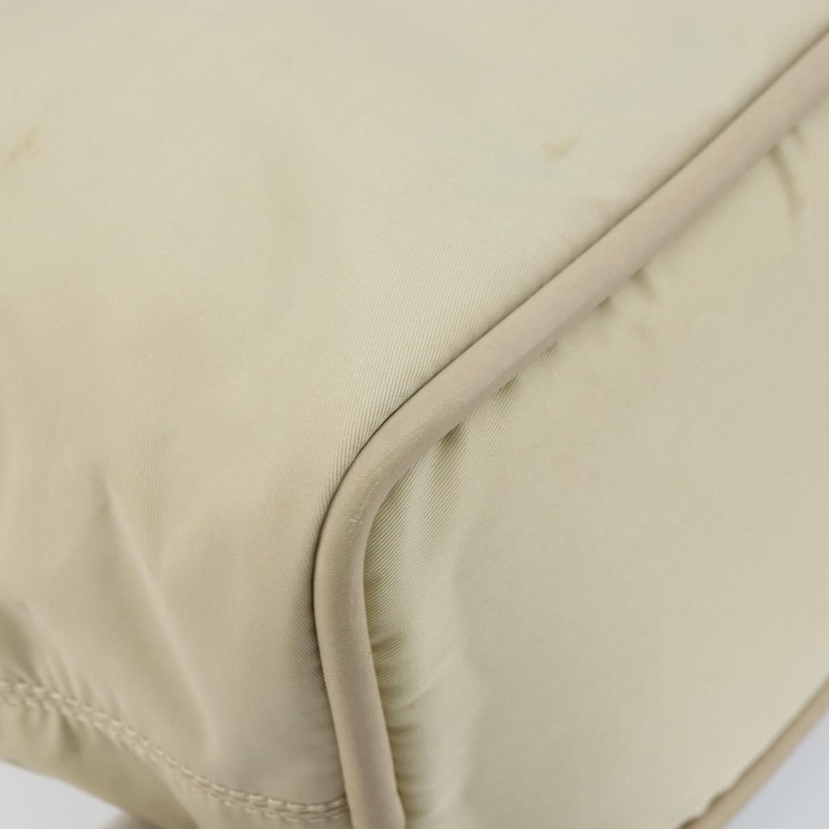 Celine Handbag Nylon Beige Nylon Handbag