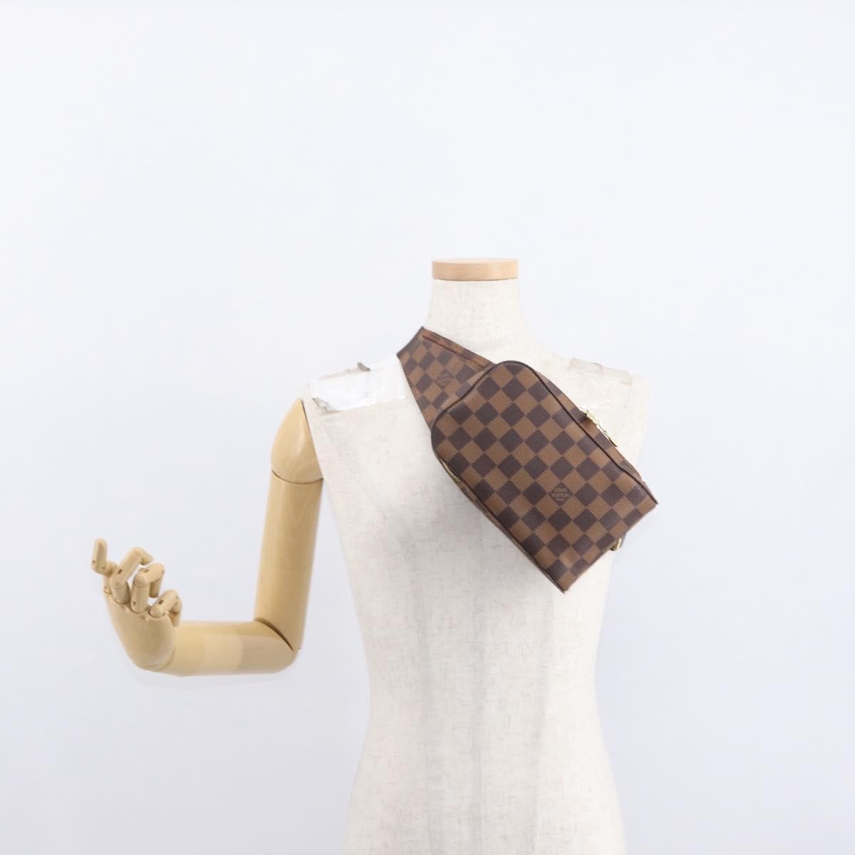 Louis Vuitton Geronimos Waist Bag Damier Brown Canvas Shoulder Bag