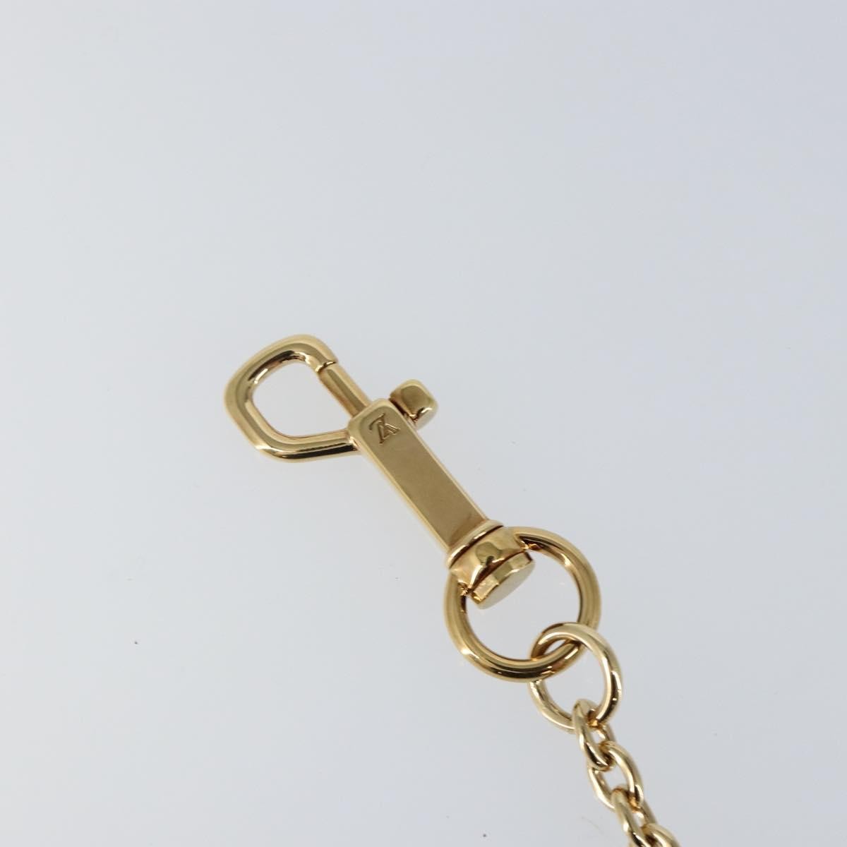 Louis Vuitton Key Chain Metal Gold Metal Accessory