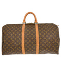 Louis Vuitton Keepall Bag Monogram Canvas Brown Canvas Travel Bag