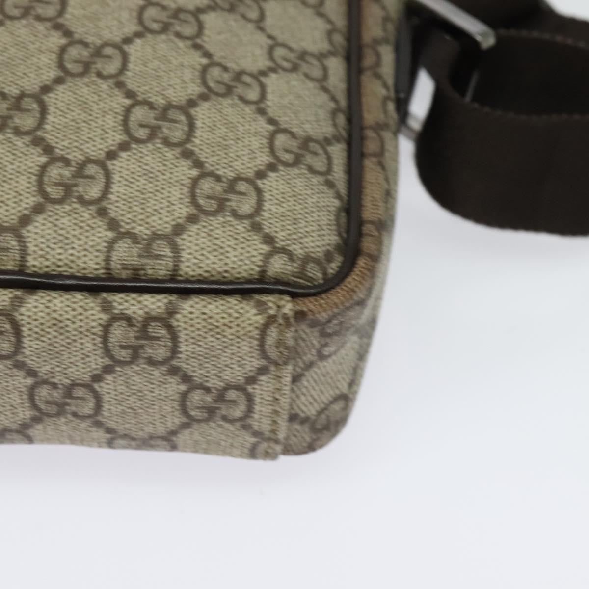 Gucci Gg Supreme Shoulder Bag Canvas Beige Canvas Shoulder Bag Bag (Pre-Owned)