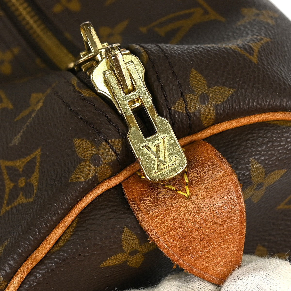 Louis Vuitton Keepall Bag Monogram Canvas Brown Canvas Travel Bag