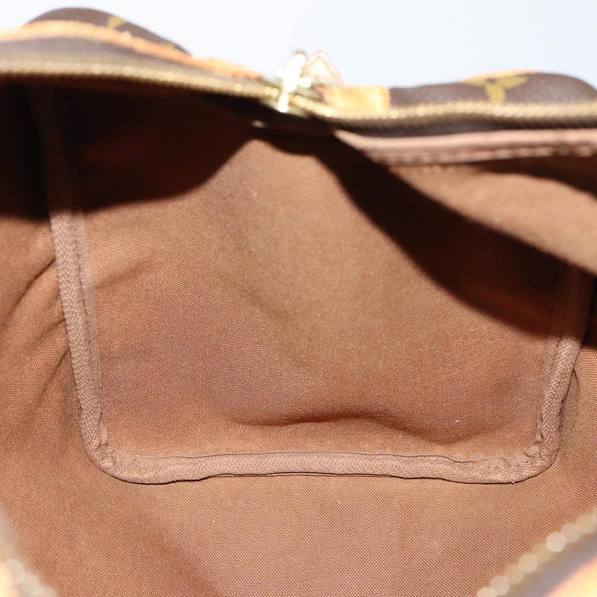 Louis Vuitton Sac Souple Handbag Monogram Canvas Brown Canvas Travel Bag