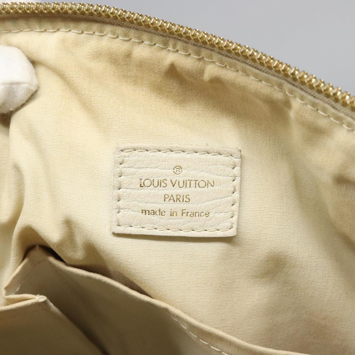 Louis Vuitton Marina Handbag Mini Lin Croisette Beige Canvas Bag