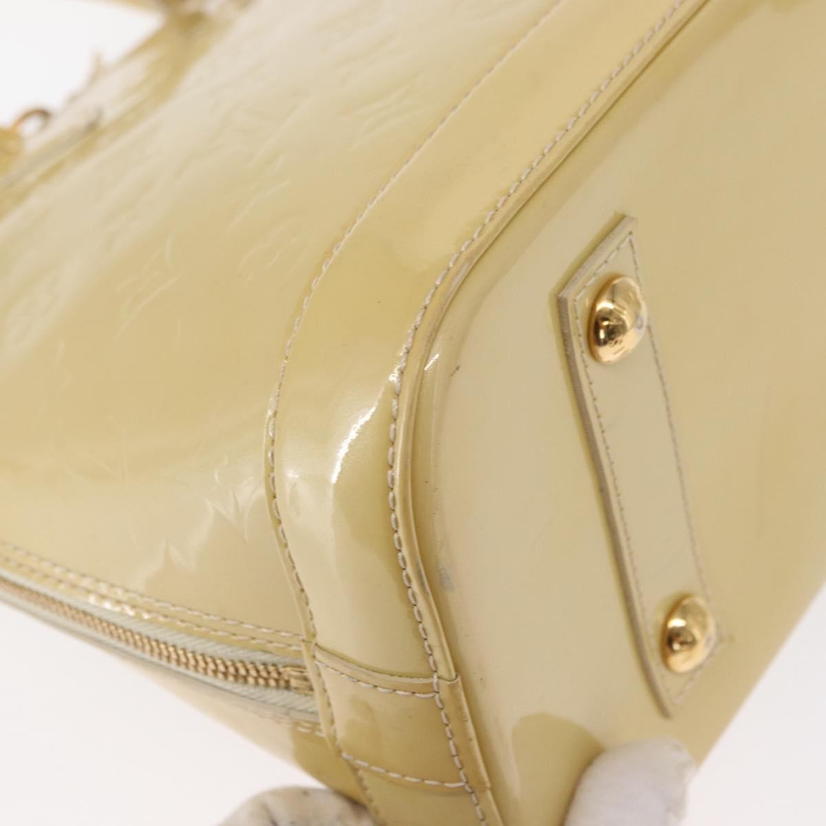 Louis Vuitton Alma Handbag Patent Leather Beige Patent_Leather Handbag