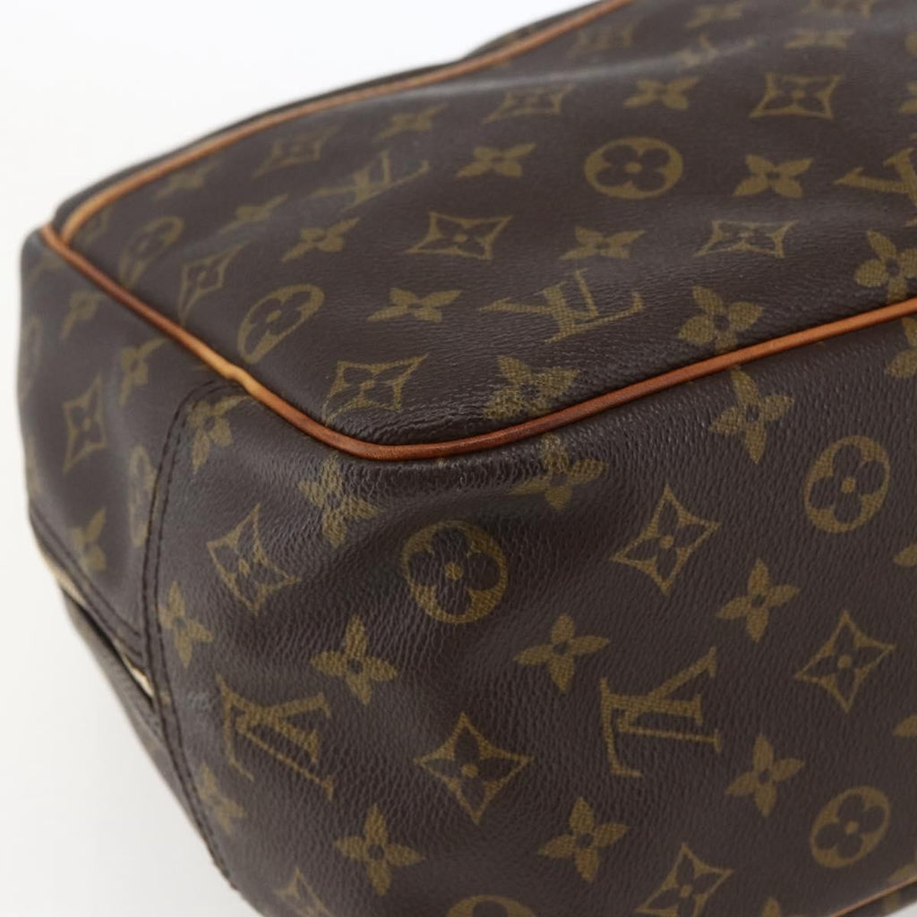 Louis Vuitton Deauville Handbag Monogram Canvas Brown Canvas Handbag