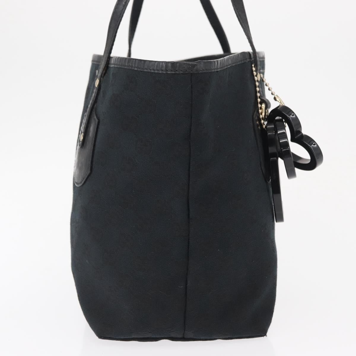 Gucci Jolie Web Tote Gg Canvas Black Canvas Tote Bag Bag (Pre-Owned)