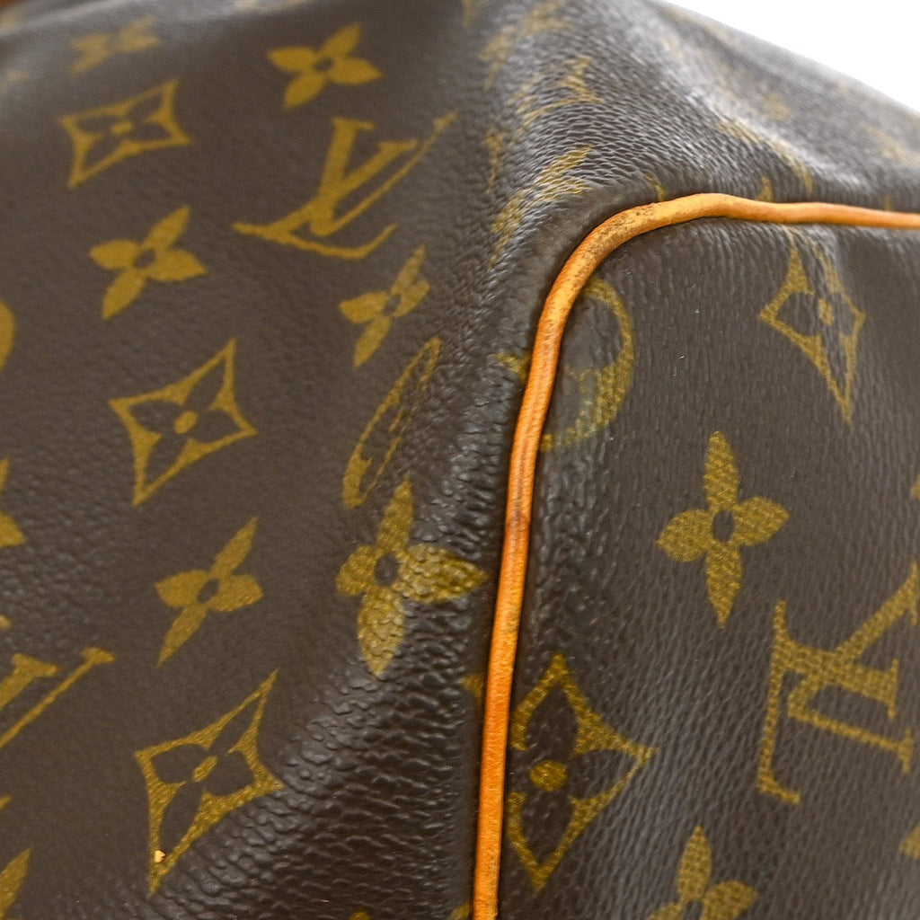 Louis Vuitton Keepall Bag Monogram Canvas Brown Canvas Travel Bag