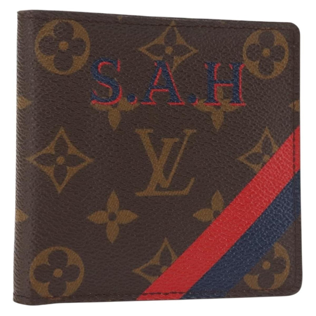 Louis Vuitton Marco Wallet Nm Monogram Canvas Brown Canvas Wallets Accessory