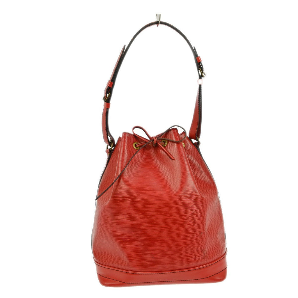 Louis Vuitton Noe Handbag Epi Leather Red Leather Shoulder Bag