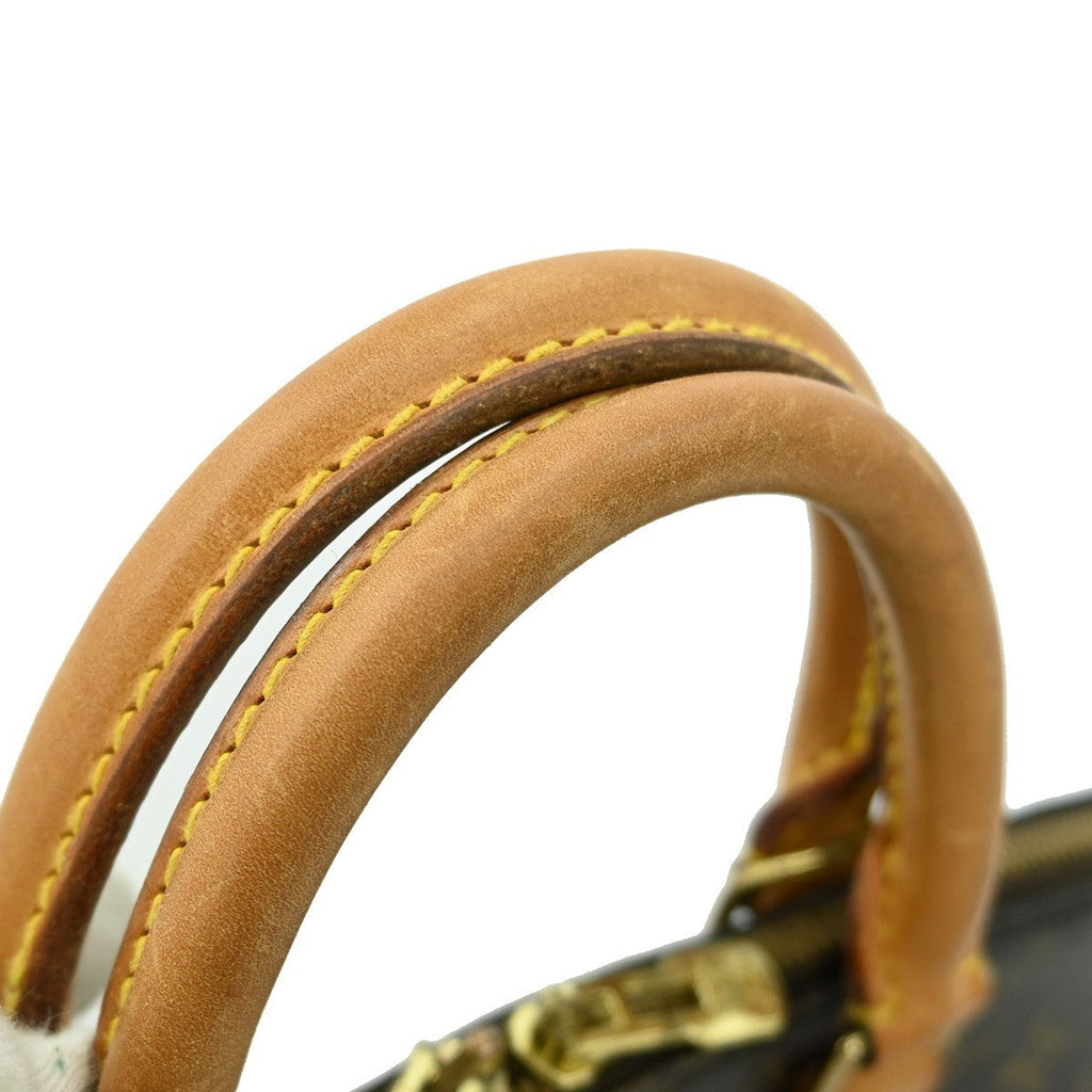 Louis Vuitton Alma Handbag Monogram Canvas Brown Canvas Handbag