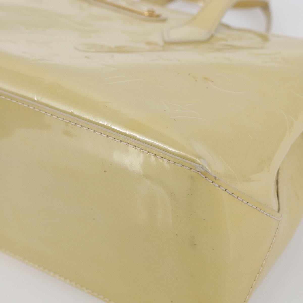 Louis Vuitton Wilshire Handbag Monogram Vernis Beige Patent_Leather Handbag