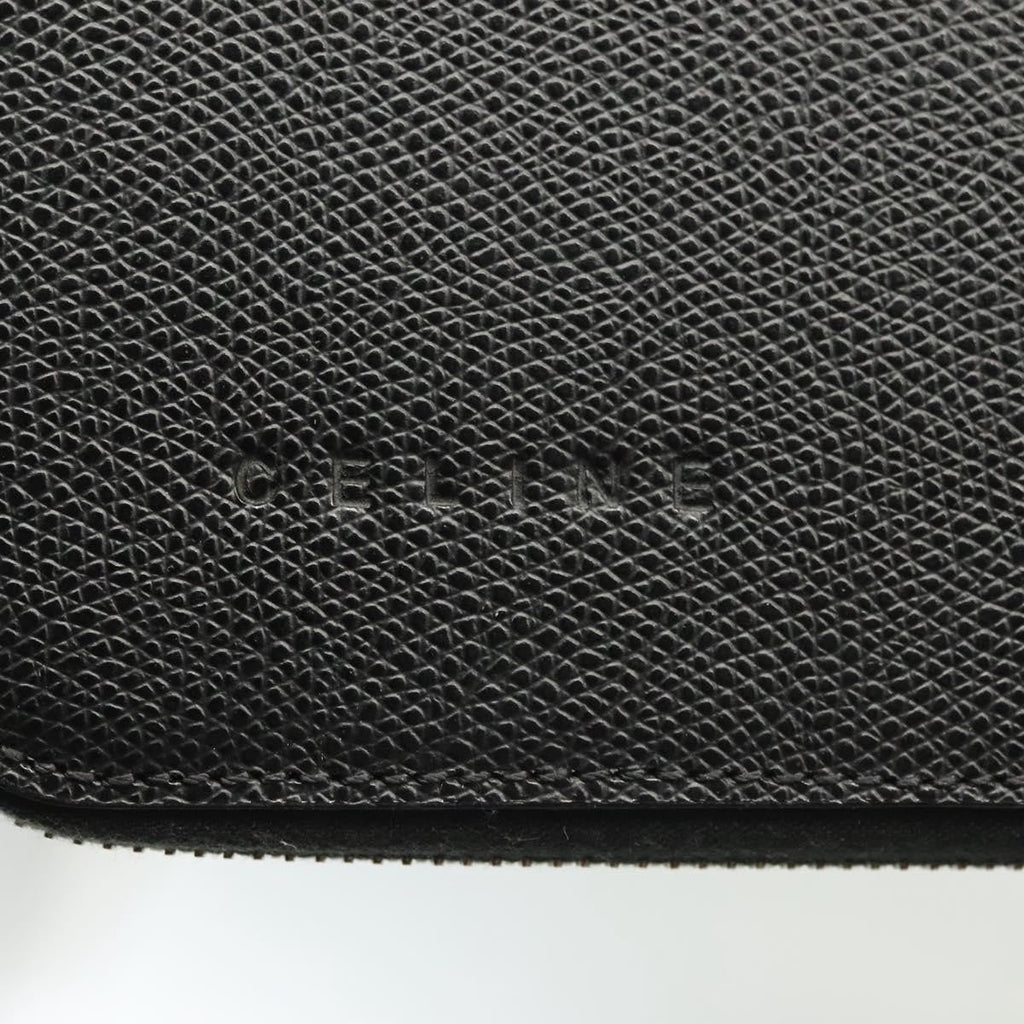 Celine Travel Organizer Leather Black Leather Clutche & Pouche Bag