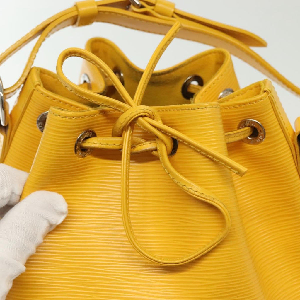 Louis Vuitton Noe Handbag Epi Leather Yellow Leather Bag