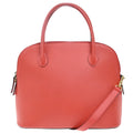 Celine Vintage Convertible Bowler Bag Leather Red Leather Handbag