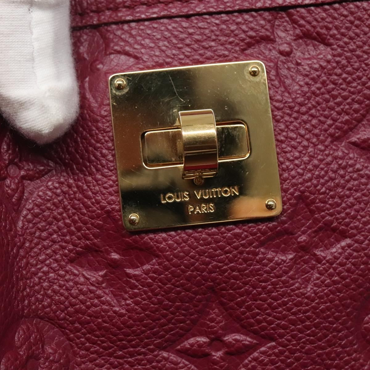 Louis Vuitton Citadine Handbag Monogram Empreinte Leather Purple Leather Tote Bag