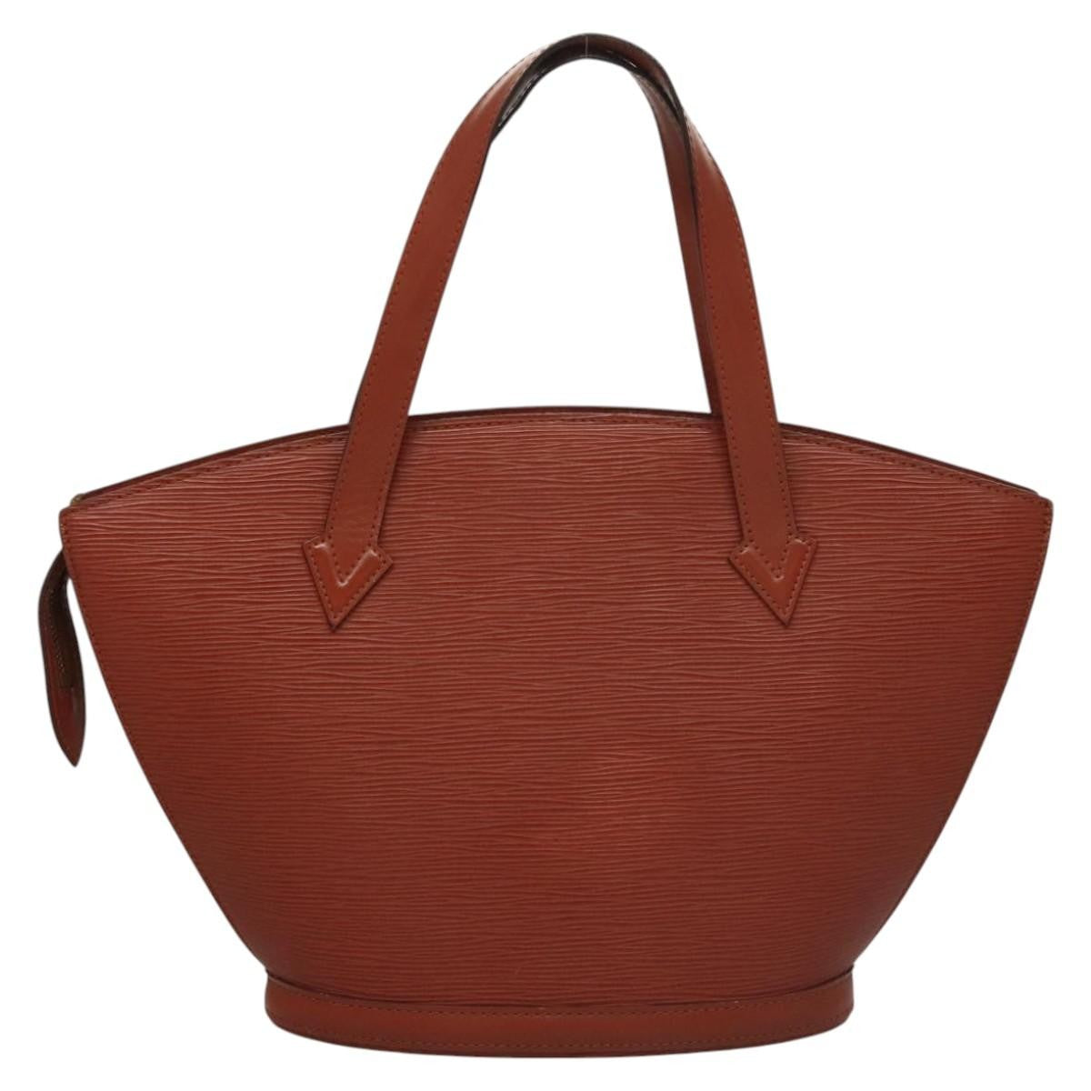 Louis Vuitton Saint Jacques Handbag Epi Leather Brown Leather Handbag