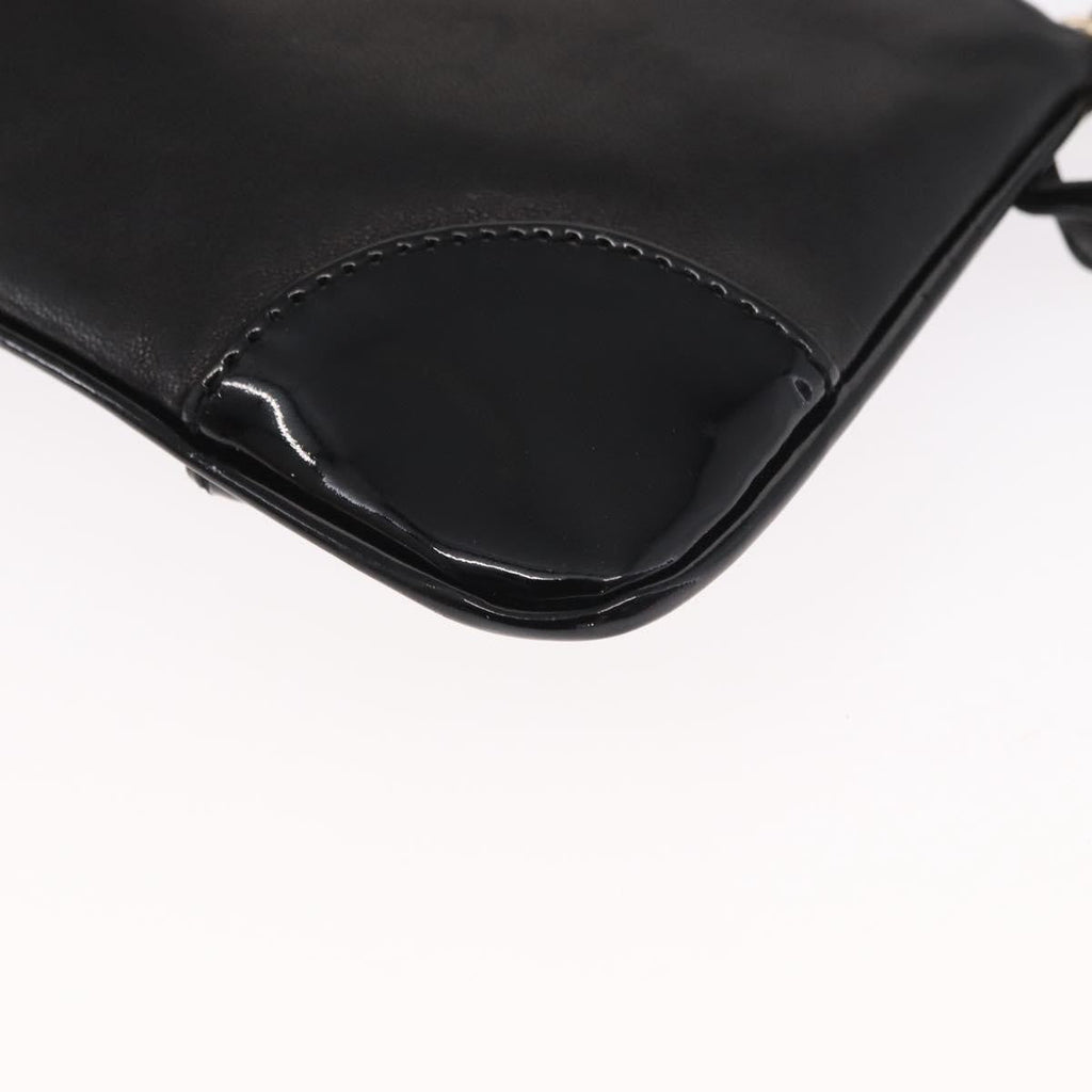 Chanel Camellia Clutch Bag Leather Black Leather Clutche & Pouche Bag