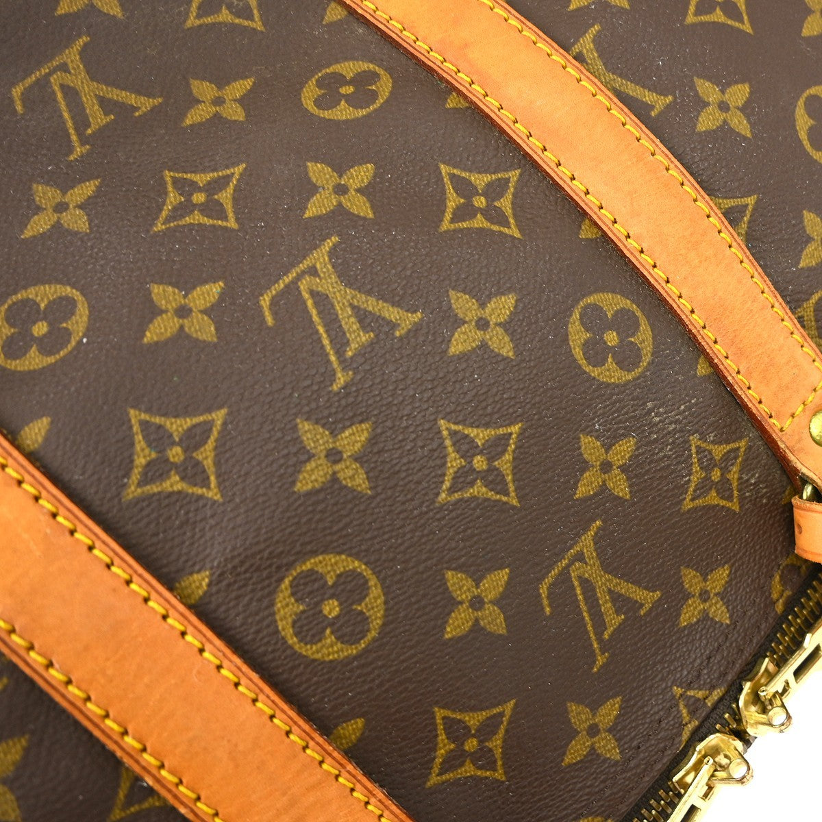 Louis Vuitton Keepall Bag Monogram Canvas Brown Canvas Travel Bag