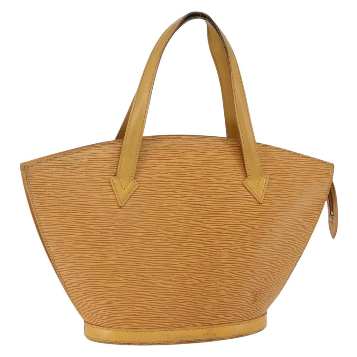 Louis Vuitton Saint Jacques Handbag Epi Leather Yellow Leather Handbag