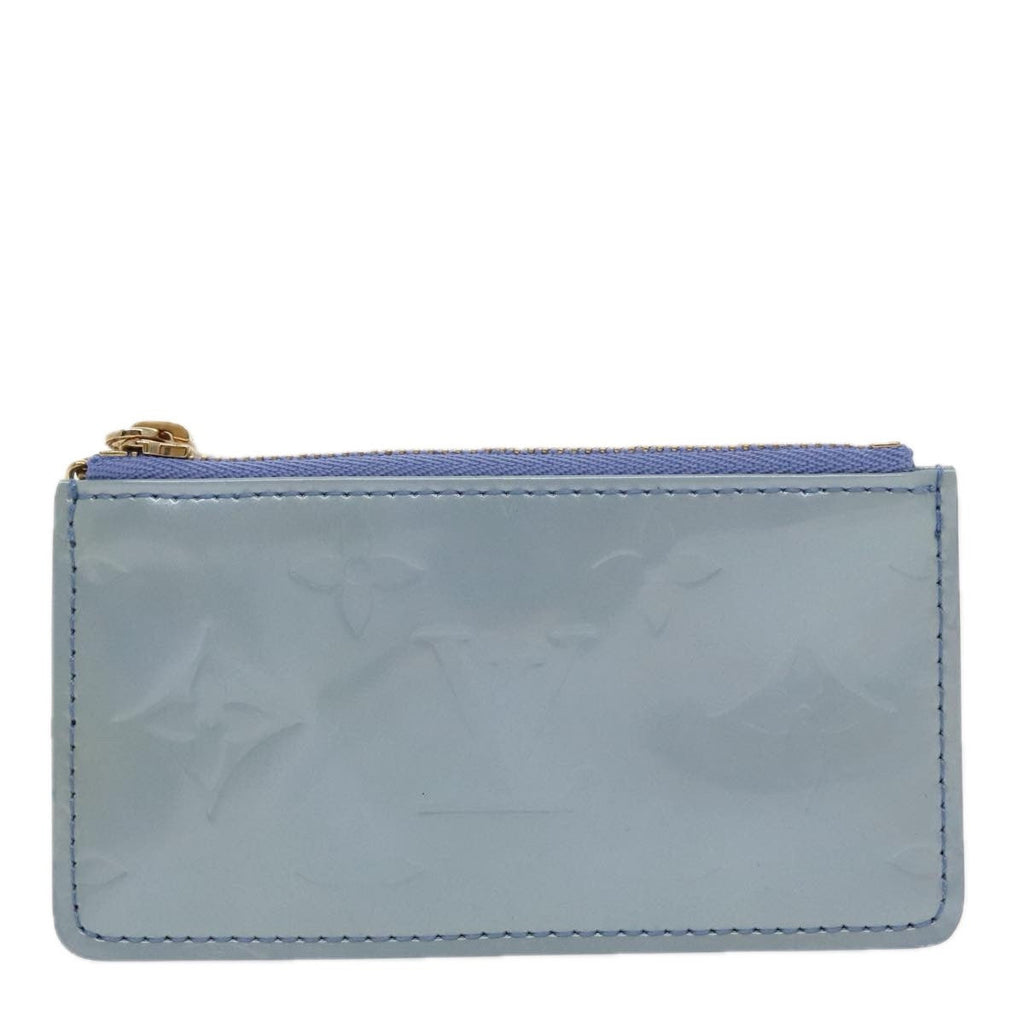 Louis Vuitton Pochette Clés Nm Monogram Vernis Patent Leather Purple Patent_Leather Wallets Accessory