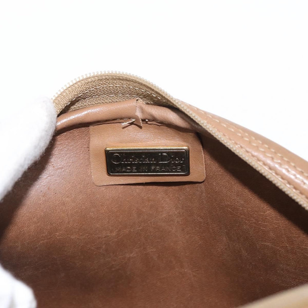 Christian Dior Vintage Honeycomb Shoulder Bag Canvas And Leather Black Canvas Shoulder Bag Bag (Pre-Owned)