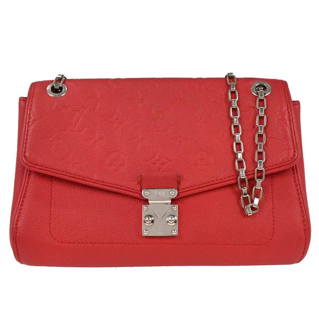 Louis Vuitton Saint Germain Handbag Monogram Empreinte Leather Pink Leather Shoulder Bag