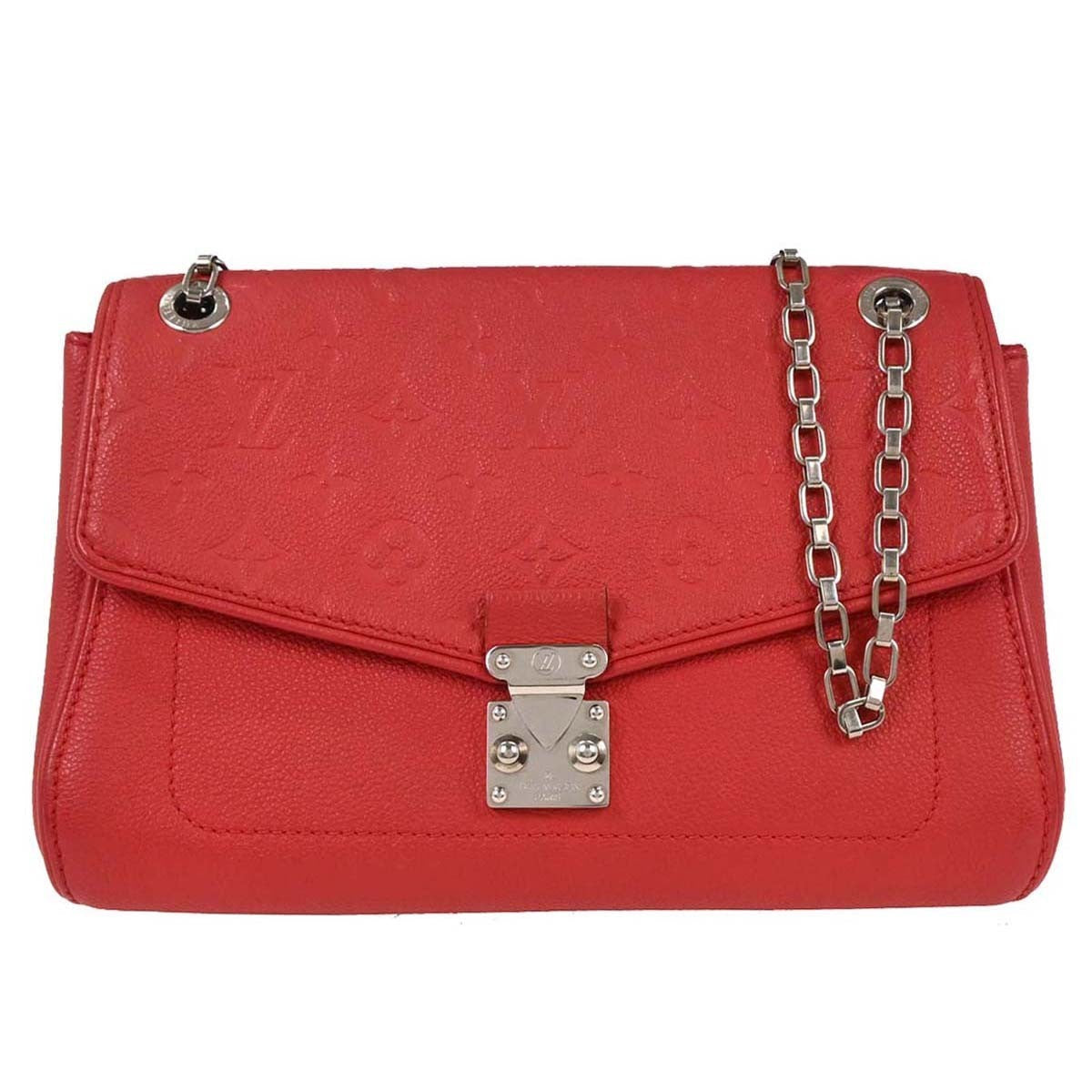 Louis Vuitton Saint Germain Handbag Monogram Empreinte Leather Pink Leather Shoulder Bag