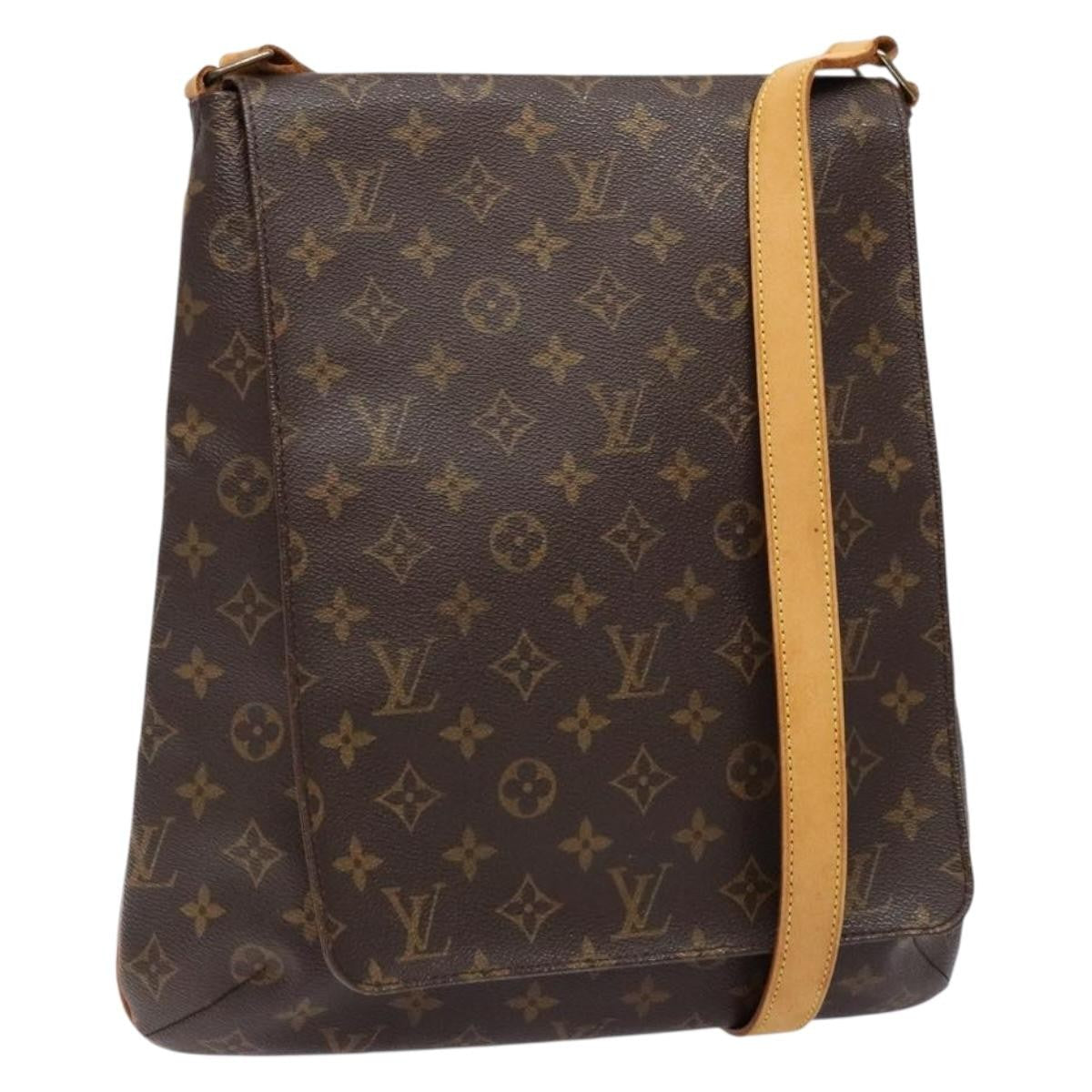 Louis Vuitton Musette Salsa Handbag Monogram Canvas Brown Canvas Bag