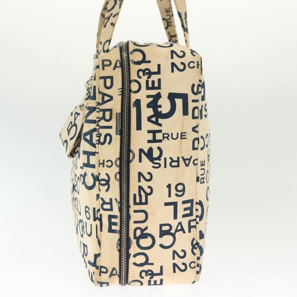 Chanel Cambon Canvas White Canvas Bag