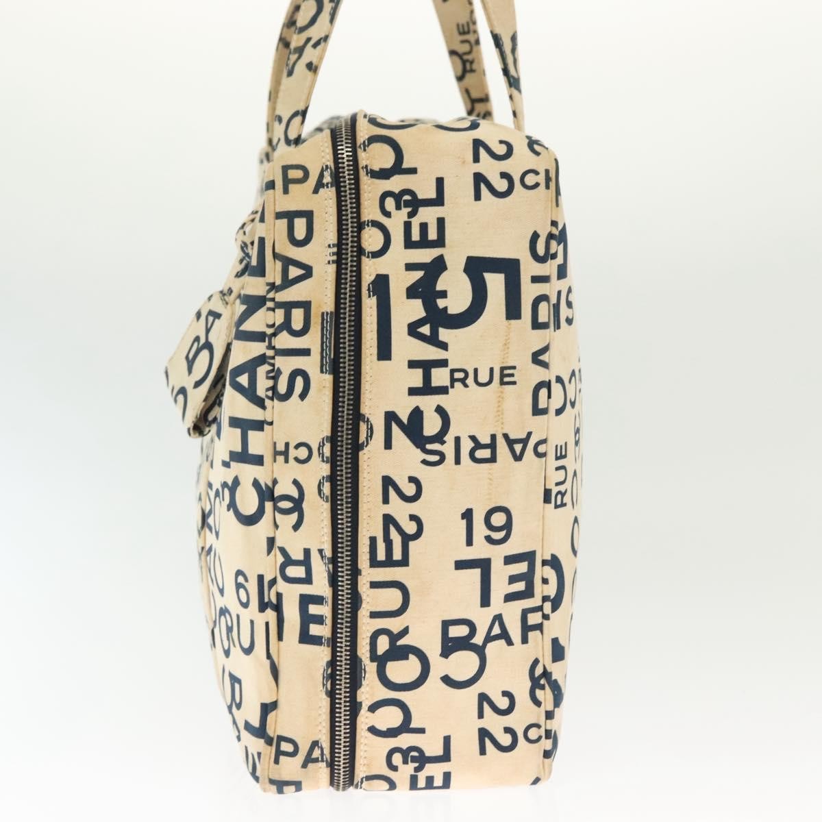 Chanel Cambon Canvas White Canvas Bag