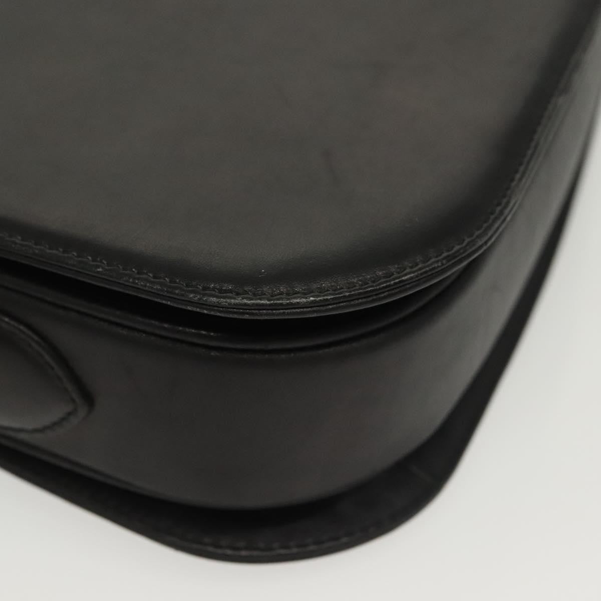Celine Horse Carriage Shoulder Bag Leather Black Leather Bag