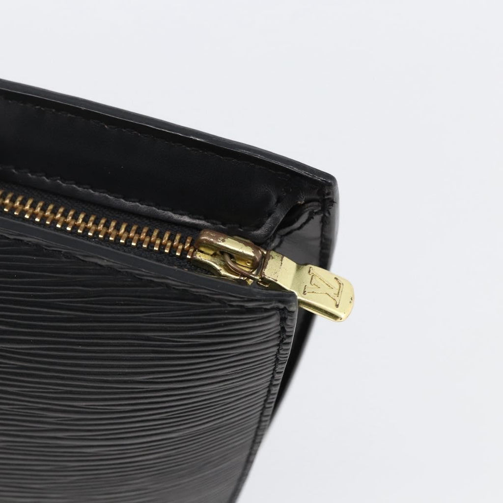 Louis Vuitton Saint Jacques Nm Handbag Epi Leather Black Leather Handbag