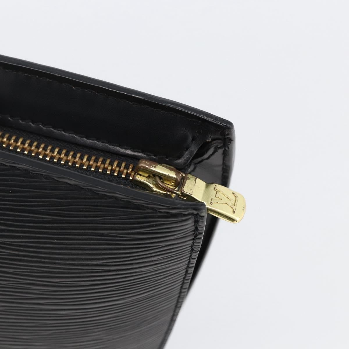 Louis Vuitton Saint Jacques Nm Handbag Epi Leather Black Leather Handbag