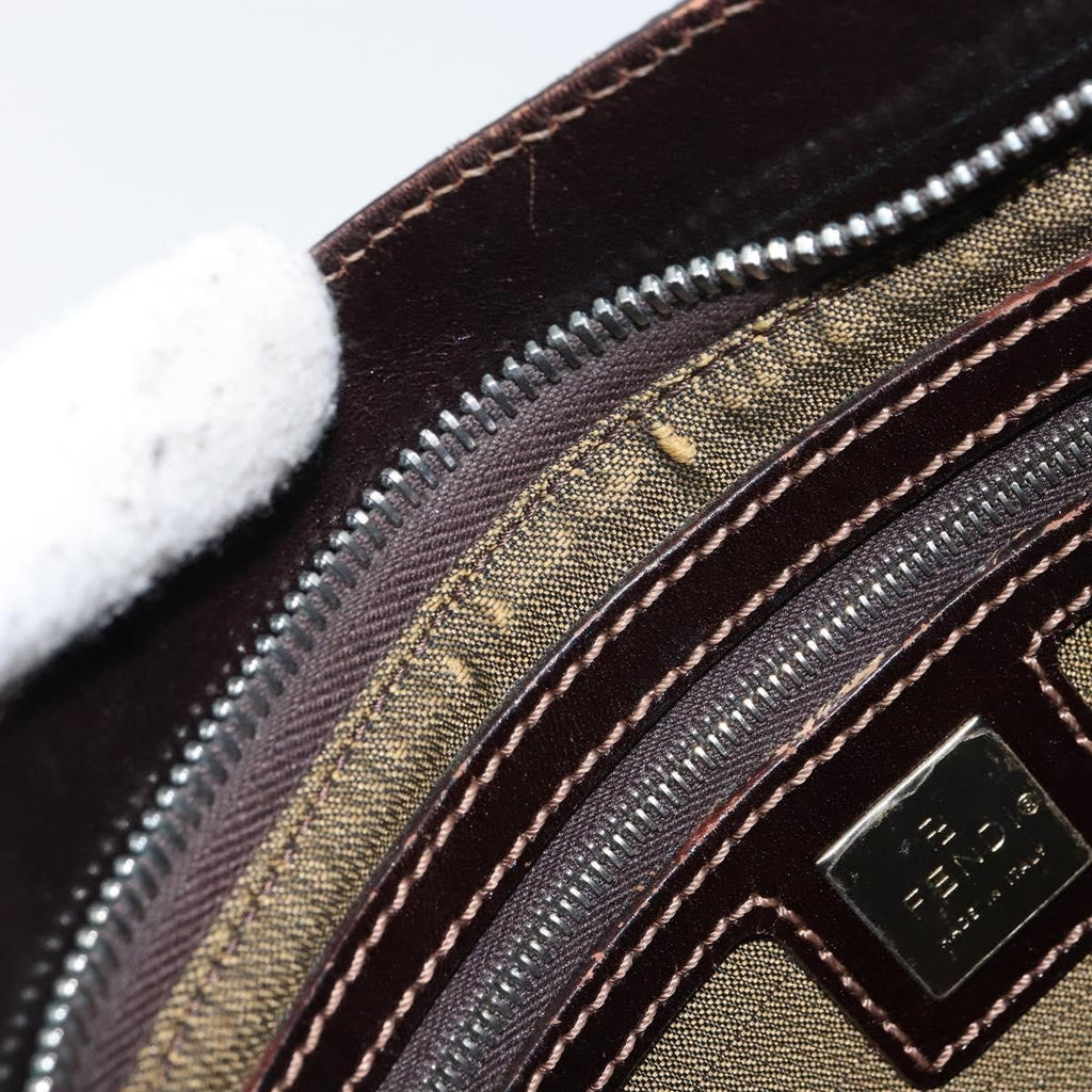 Fendi Vintage Shoulderbag Canvas Brown Canvas Shoulder Bag Bag