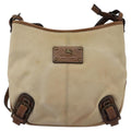 Burberry Blue Label Shoulder Bag Canvas Beige Canvas Shoulder Bag