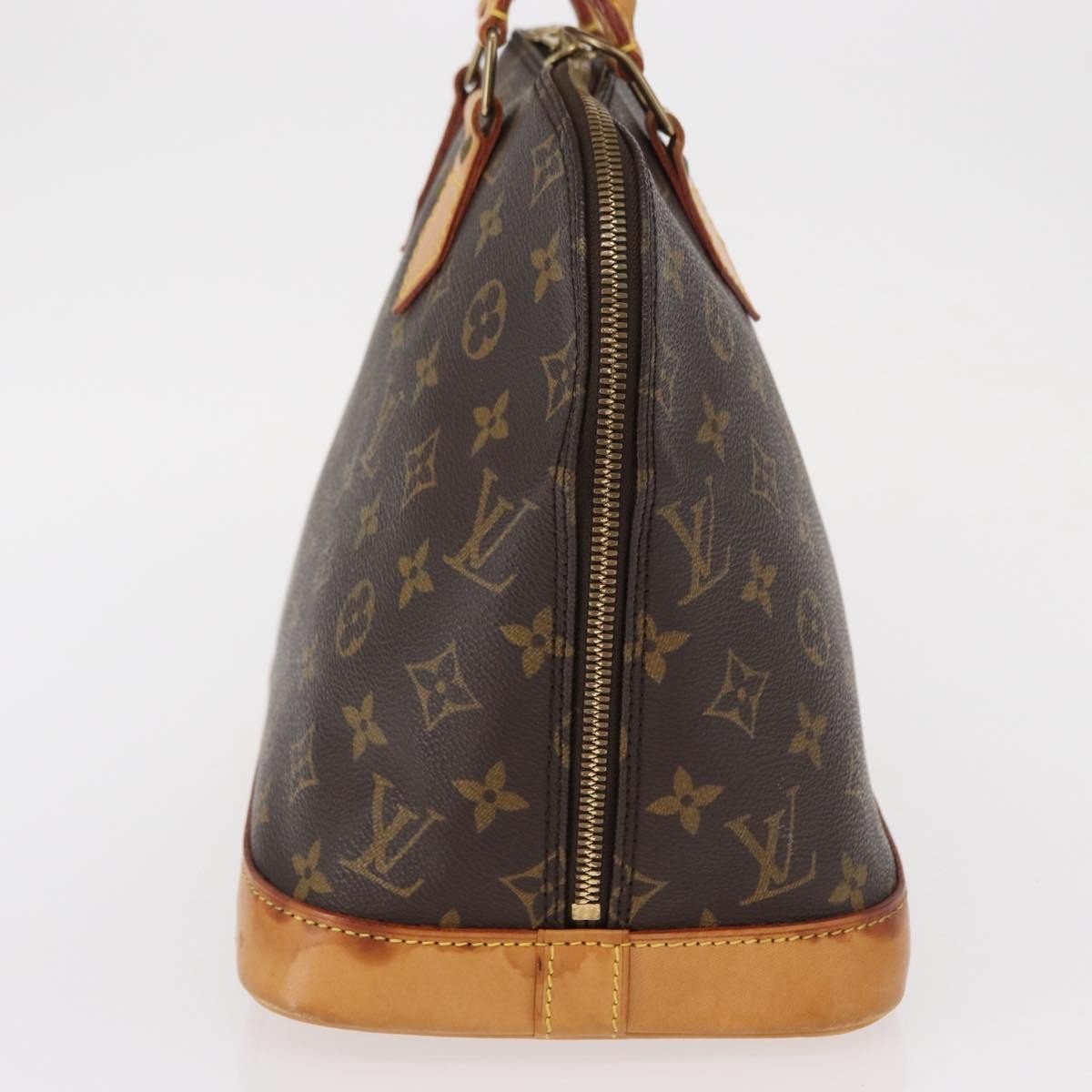 Louis Vuitton Alma Handbag Monogram Canvas Brown Canvas Handbag