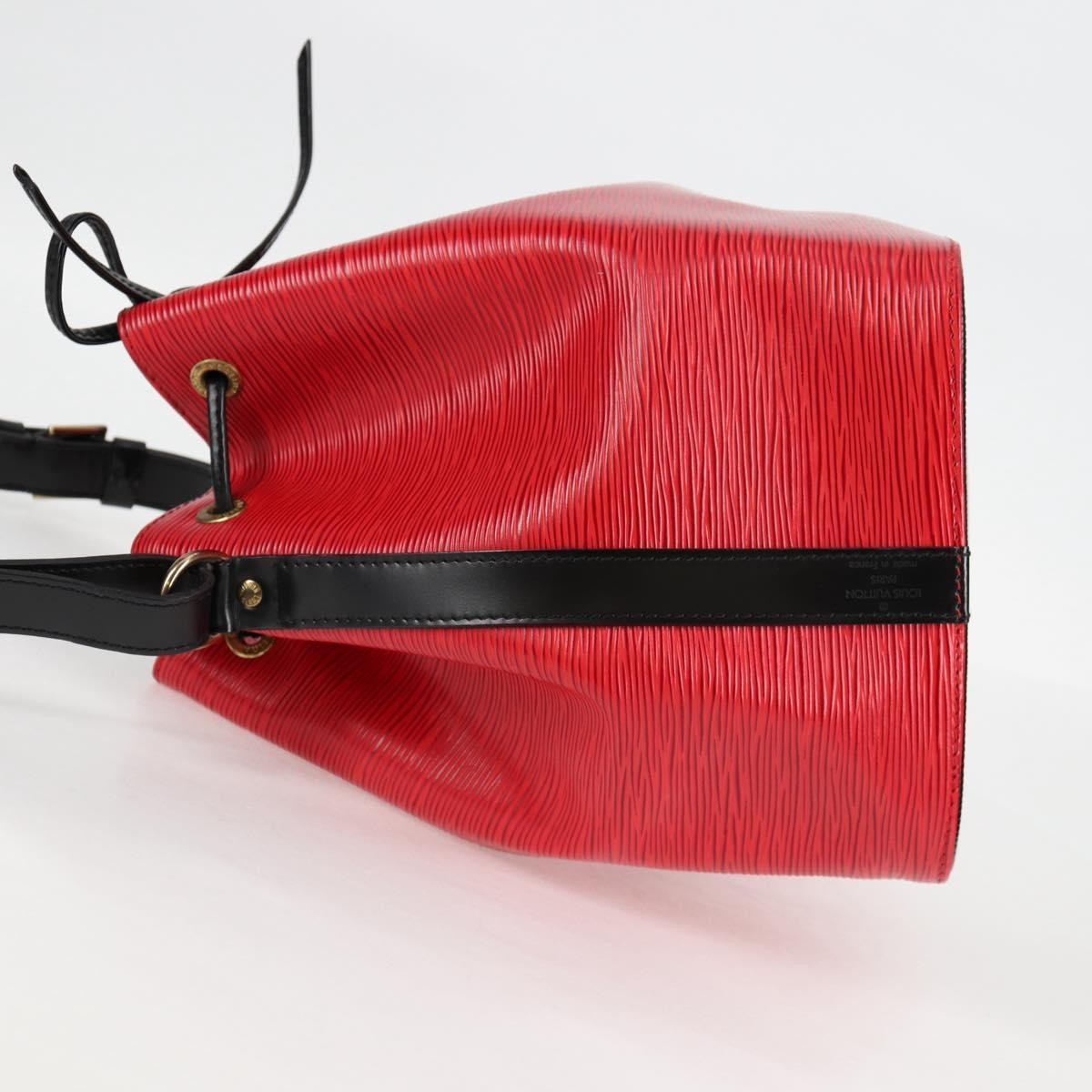 Louis Vuitton Bicolor Petit Noe Handbag Epi Leather Red Leather Shoulder Bag