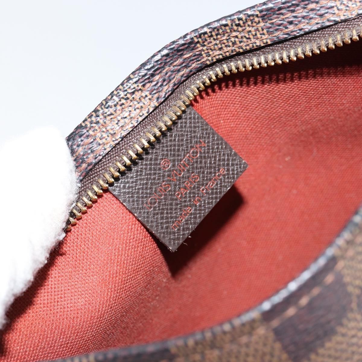 Louis Vuitton Trousse Make Up Bag Damier Canvas Brown Canvas Clutche & Pouche Bag