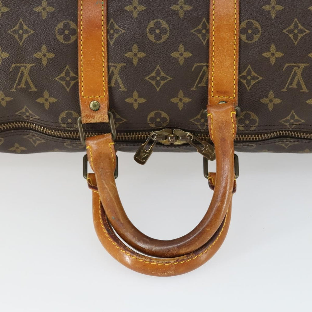 Louis Vuitton Keepall Bag Monogram Canvas Brown Canvas Travel Bag