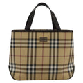 Burberry Nova Check Handbag Nova Check Canvas And Leather Beige Canvas Handbag