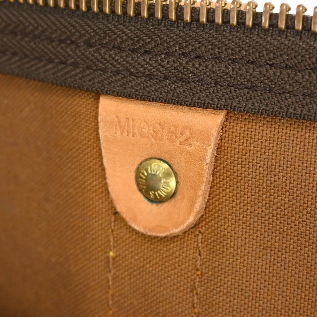 Louis Vuitton Keepall Bag Monogram Canvas Brown Canvas Travel Bag