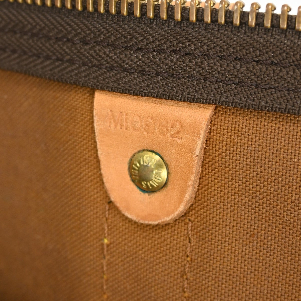 Louis Vuitton Keepall Bag Monogram Canvas Brown Canvas Travel Bag