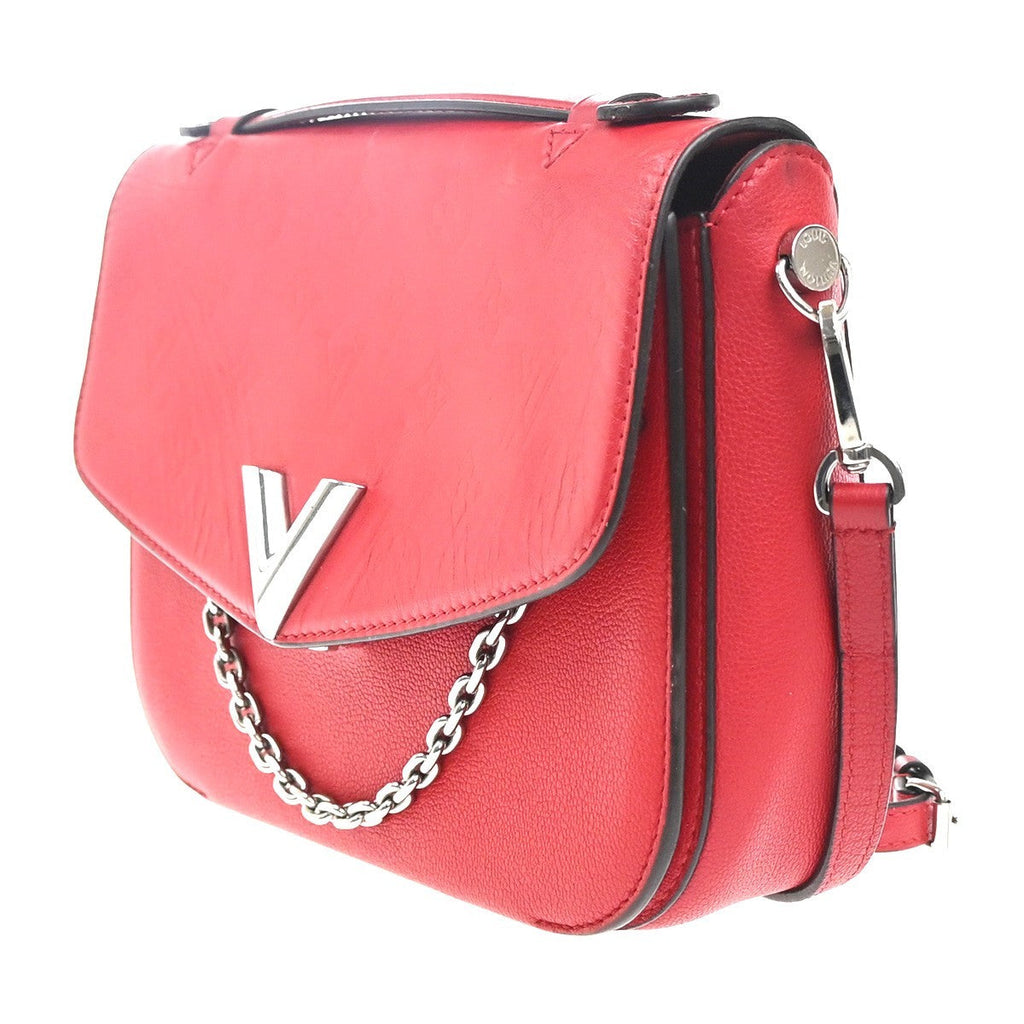 Louis Vuitton Very Messenger Monogram Leather Red Leather Shoulder Bag